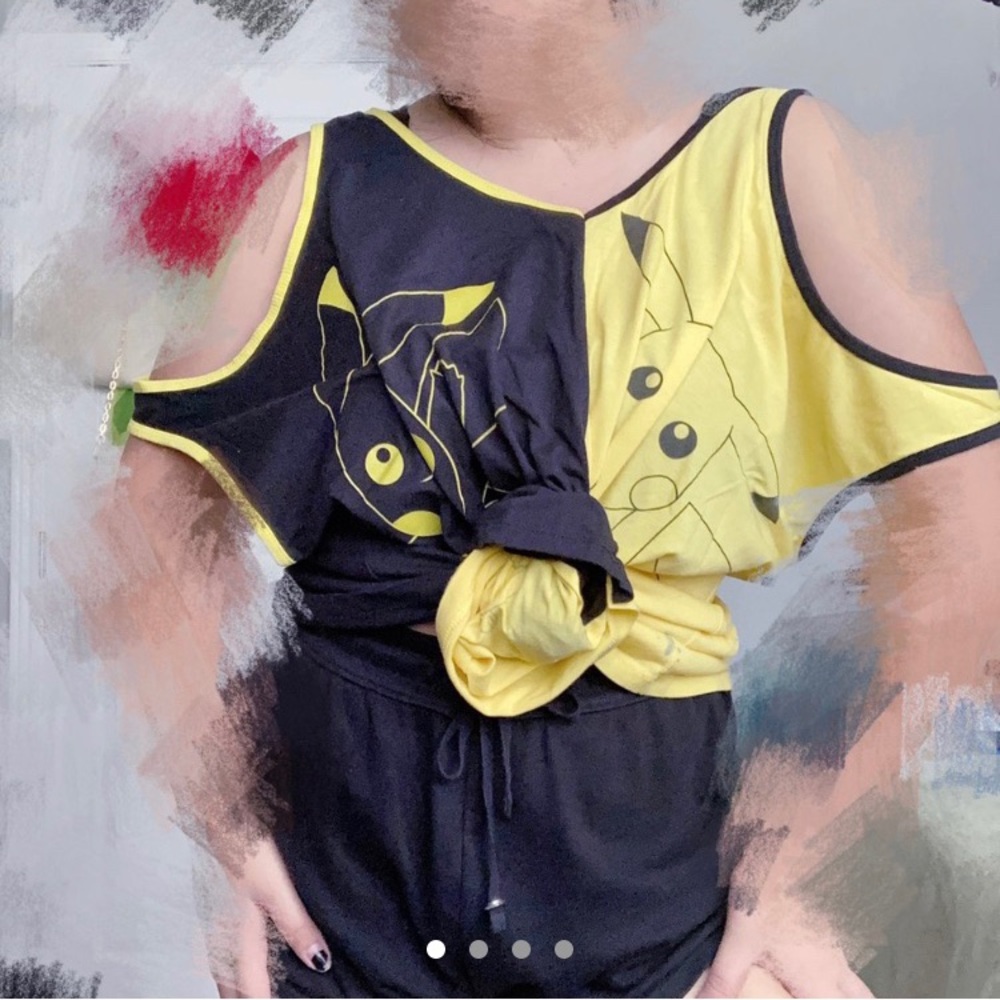 Yellow Black Pikachu Double Tank